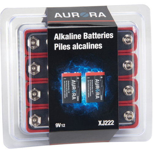 Piles alcalines industrielles, 9 V Mukwa Safety Services