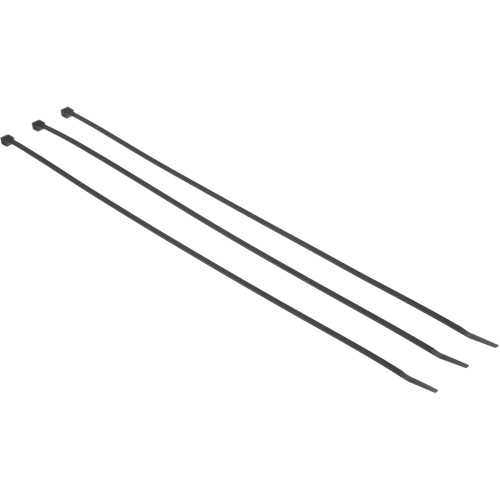 Steel Barb Cable Tie, 7-3/10" Long, 50 lbs. Tensile Strength, Black Mukwa Safety Services