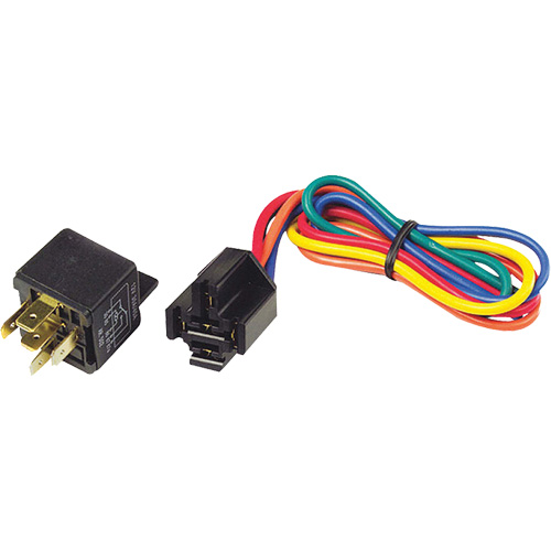 Assemblage de relais &agrave; cinq broches 12 V et vrille avec support de montage Mukwa Safety Services