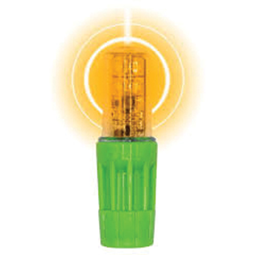 Lampe &agrave; DEL tr&egrave;s lumineuse Rocket II pour les fouets d'avertissement style &agrave; douille 1156, Clignotement, Ambr&eacute;e Mukwa Safety Services