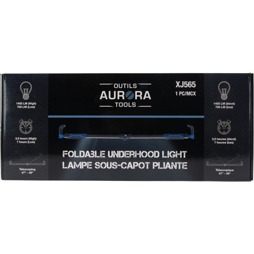Foldable Underhood Work Light, Hook, Rechargeable, 1400 Lumens Mukwa Safety Services