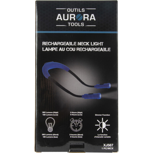 Lampe de travail, Lampe tour de cou, Rechargeable, 300 lumens Mukwa Safety Services