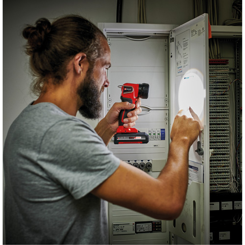 Lampe de poche &agrave; DEL sans fil 18V (outil seulement), DEL, 280 lumens, Bloc-pile Rechargeable Mukwa Safety Services