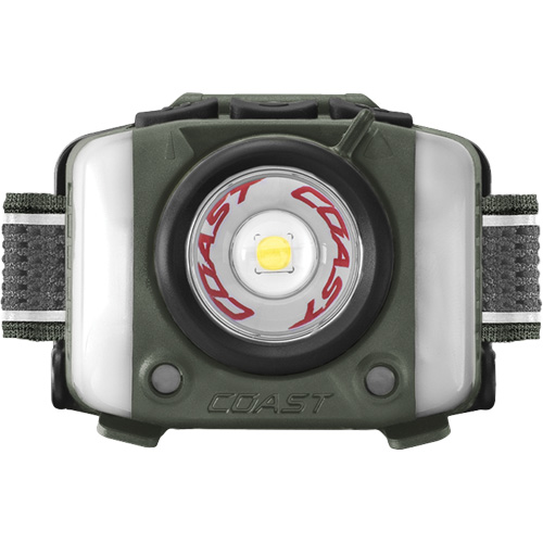 FL97R Tri-Colour Headlamp with Twist Focus & Voice Activation, LED, 830 Lumens, 2 Hrs. Run Time, Rechargeable Batteries Mukwa Safety Services