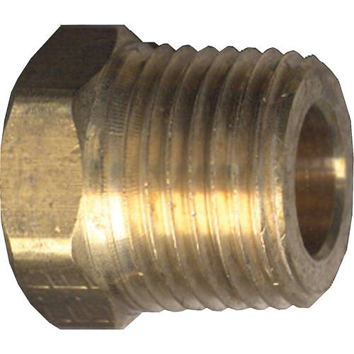 Bouchon creux &agrave; t&ecirc;te hexagonale, Tuyau, 1/4" dia., Laiton Mukwa Safety Services