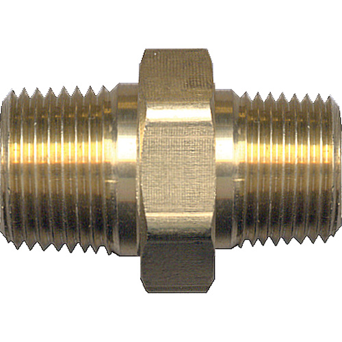 Mamelon de r&eacute;duction hexagonal, Laiton, 1/4" x 1/8", NPT x NPT Mukwa Safety Services