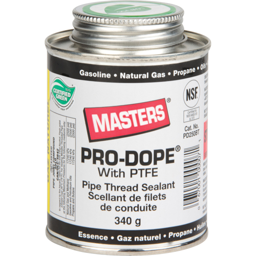Pipe Thread Sealant, Brush Can, 250 ml, -129° C - 204° C/-200° F - 400° F Mukwa Safety Services