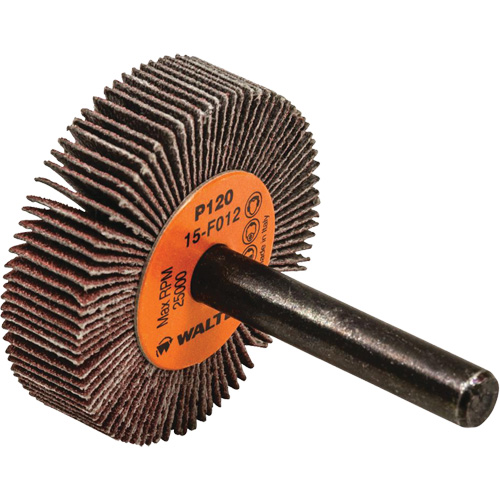 Coolcut Flap Wheel, Aluminum Oxide, 120 Grit, 1-1/2" x 3/8" x 1/4" Mukwa Safety Services