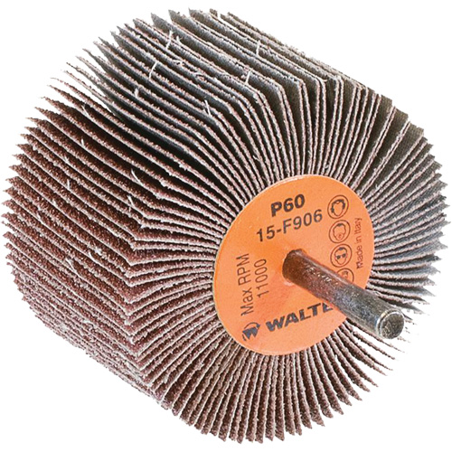 Flap Wheels-Coolcut Flap Wheels, Aluminum Oxide, 60 Grit, 3" x 2" x 1/4" Mukwa Safety Services