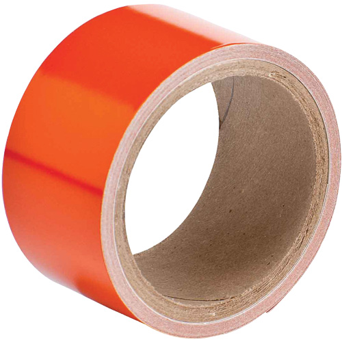 Reflective Marking Tape, 2" x 15', Acrylic, Orange Mukwa Safety Services