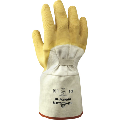 Gants robustes 99NFW, 10/Grand, R&ecirc;vetement Latex de caoutchouc, Enveloppe en Coton Mukwa Safety Services