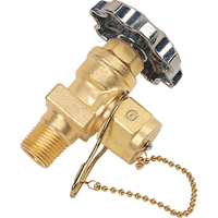 Station Valve with Gas Tight & Chain, Brass Mukwa Safety Services