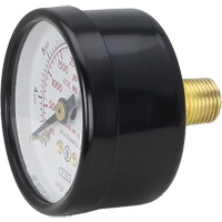 Pressure Gauges, 1-1/2" , 0 - 4000 psi, Back Mount, Analogue Mukwa Safety Services