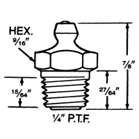 Raccord, Filetage de 1/4"-18 Mukwa Safety Services
