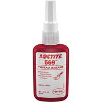 569 Hydraulic Thread Sealant, Bottle, 50 ml, -54° C - 149° C/-65° F - 300° F Mukwa Safety Services