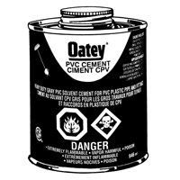 Ciment de PVC d'usage intense, 946 ml, Canette &agrave; dessus brosse, Gris Mukwa Safety Services