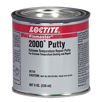 Fixmaster&reg; 2000° Putty, 8 oz., Cartridge, Silver Mukwa Safety Services