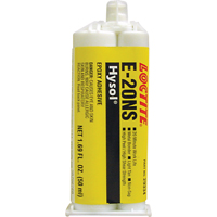Hysol E-20NS Epoxy, Two-Part, Dual Cartridge, 120 g., Tan Mukwa Safety Services
