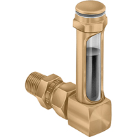Indicateurs de niveau &agrave; liquide en laiton - Raccords universels, Filet&eacute;, 8-11/16" lo, 225°F (107,22° C) Mukwa Safety Services