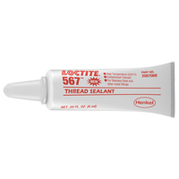 567 High Temperature Thread Sealant, Tube, 6 ml, -53.88° C - 204° C/-65° F - 400° F Mukwa Safety Services