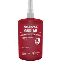 Letter Grade AV Threadlocker, Red, High, 250 ml, Bottle Mukwa Safety Services