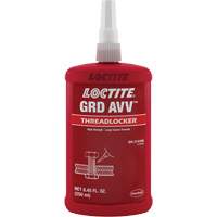 Letter Grade AVV Threadlocker, Red, High, 250 ml, Bottle Mukwa Safety Services
