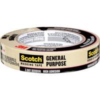 Scotch&reg; General Purpose Masking Tape 2020, 24 mm (1") x 55 m (180'), Tan Mukwa Safety Services