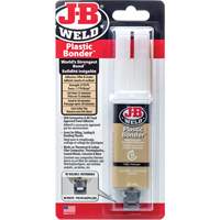 Plastic Bonder Adhesive, 25 ml, Syringe, Two-Part, Tan Mukwa Safety Services