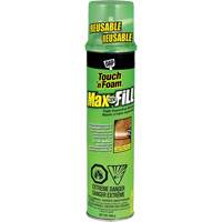 Touch 'n Foam&reg; Max Fill Triple Expanding Sealant, 566 g, Aerosol Can, Cream Mukwa Safety Services