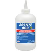 Adh&eacute;sif instantan&eacute; 402, Transparent, Bouteille, 500 g Mukwa Safety Services