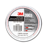 Rubans adh&eacute;sifs en vinyle 3903, 1245 mm (49") la x 46 m (151') lo, 6,5 mils, Noir Mukwa Safety Services