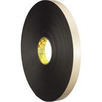 Ruban double face en mousse, 66 m (216') lo x 12,7 mm (1/2") la, 31 mils, Poly&eacute;thyl&egrave;ne Mukwa Safety Services