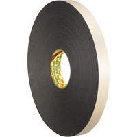 Double-Coated Foam Tape, 33 m (108') L x 12.7 mm (1/2") W, 62 mils, Polyethylene Mukwa Safety Services