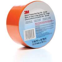 Ruban en vinyle pour travaux g&eacute;n&eacute;raux 764, 50,8 mm (2") la x 32,9 m (108') lo, 5 mils, Orange Mukwa Safety Services