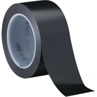 Ruban en vinyle 471, 12 mm (1/2") la x 32,9 m (108') lo, 5,3 mils, Noir Mukwa Safety Services