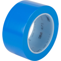 471 Vinyl Tape, 50.8 mm (2") W x 32.9 m (108') L, 5.3 mils, Blue Mukwa Safety Services