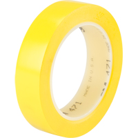 Ruban en vinyle 471, 25,4 mm (1") la x 32,9 m (108') lo, 5,3 mils, Jaune Mukwa Safety Services