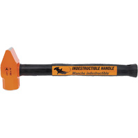 UCP-316 Super Heavy-Duty Indestructible Handle Cross Pein Hammer, 3 lbs. Head Weight, Plain Face, Solid Steel Handle Mukwa Safety Services