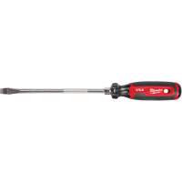 Slotted Screwdriver, 3/8" Tip, Round, 330 mm L, Cushion Grip Handle Mukwa Safety Services
