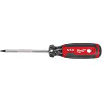 Square Screwdriver, #2 Tip, Round, 211 mm L, Cushion Grip Handle Mukwa Safety Services