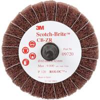 Disque combin&eacute; Scotch-Brite, 2-1/2" dia., Grain 120, Oxyde d'aluminium Mukwa Safety Services