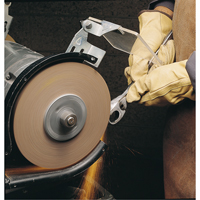 Meules d'abrasion & de polissage Scotch-brite, 6" dia. x 1" la, Arbre 1", Oxyde d'aluminium Mukwa Safety Services
