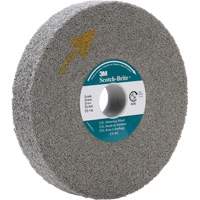 Meule d'&eacute;barbage EXL Scotch-Brite, 8" x 1", Arbre de 3" Mukwa Safety Services