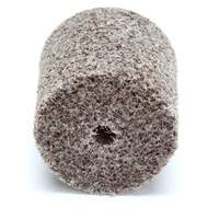 Meule d'abrasion et de polissage unitaris&eacute;e Scotch-Brite, 1" x 1", Arbre de 3/16"-7, Grain de Moyen, Oxyde d'aluminium Mukwa Safety Services