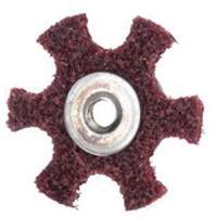 Disque abrasif en forme d'&eacute;toile pour pr&eacute;paration de surface Abrasotex , 2" dia., Grain Moyen, Oxyde d'aluminium Mukwa Safety Services