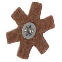 Disque abrasif en forme d'&eacute;toile pour pr&eacute;paration de surface Abrasotex , 3" dia., Grain Cors&eacute;, Oxyde d'aluminium Mukwa Safety Services