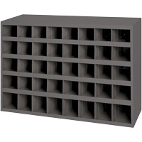 Armoires pour bacs de rangement en acier, 33-3/4" la x 8-1/2" p x 22-1/4" h, Gris Mukwa Safety Services