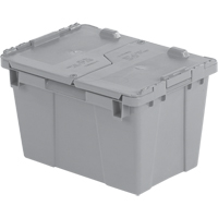 Contenants de distribution Flipak en plastique poly&eacute;thyl&egrave;ne (PE), 15,2" x 10,9" x 9,7", Gris Mukwa Safety Services