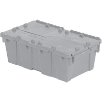 Contenants de distribution Flipak en plastique poly&eacute;thyl&egrave;ne (PE), 19,7" x 11,8" x 7,3", Gris Mukwa Safety Services