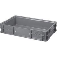 StakPak Plus 4845 System Containers, 15" W x 24" D x 5" H, Grey Mukwa Safety Services